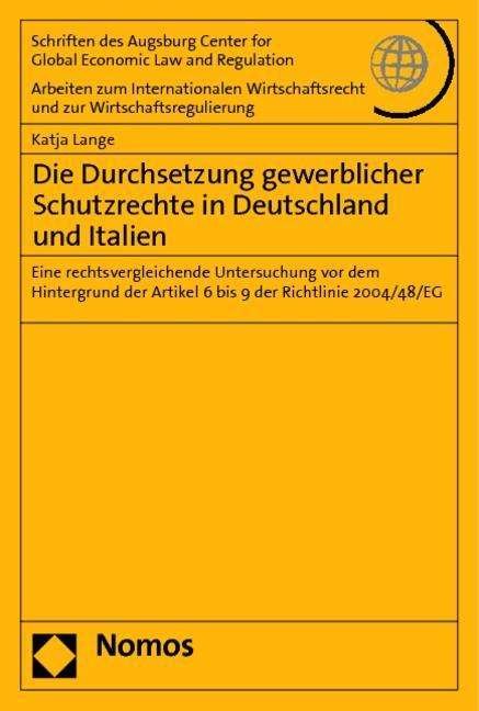 Cover for Lange · Die Durchsetzung gewerblicher Sch (Book) (2012)