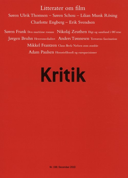 Cover for Frederik Stjernfelt; Lasse Horne Kjældgaard · Kritik, 43. årgang, nr. 198 (Hæftet bog) [1. udgave] (2010)