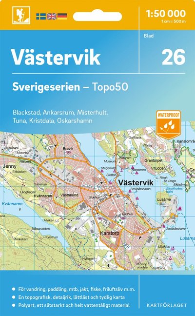 Cover for Vastervik - Sverigeserien Topo50 (Map) (2025)