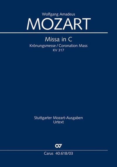 Cover for Mozart · Missa C-Dur KV317,KA.CV40.618/03 (Book)