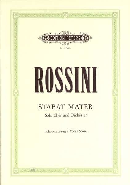 Cover for Rossini · Stabat Mater (Sheet music) (2001)