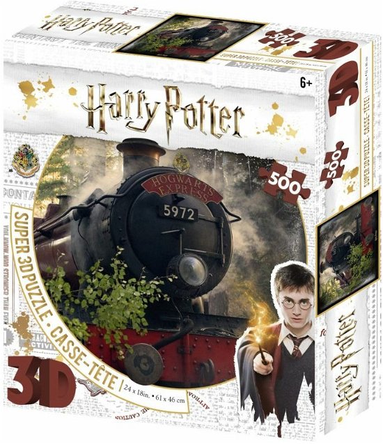 Harry Potter The Hogwarts Express Super 3D Puzzles 500pc (61cm x 46cm) - Harry Potter - Brætspil - HARRY POTTER - 0670889325060 - February 10, 2022