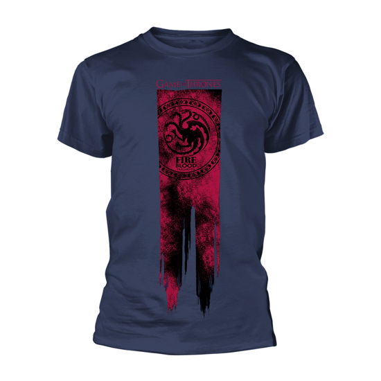 Cover for Game of Thrones · Targaryen Flag - Fire &amp; Blood (T-shirt) [size XXXL] [Blue edition] (2019)