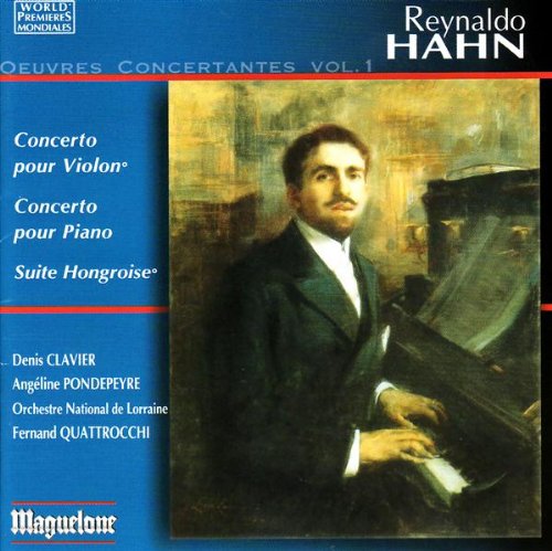 Cover for Hahn / Clavier / Orchestre National De Lorraine · Ouvres Concertantes 1 (CD) (2013)