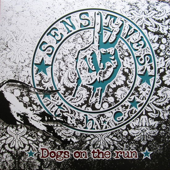 Cover for The Sensitives · Dogs on the Run (Yellow W/ Black'n'white Splatter Vinyl) (LP) (2025)