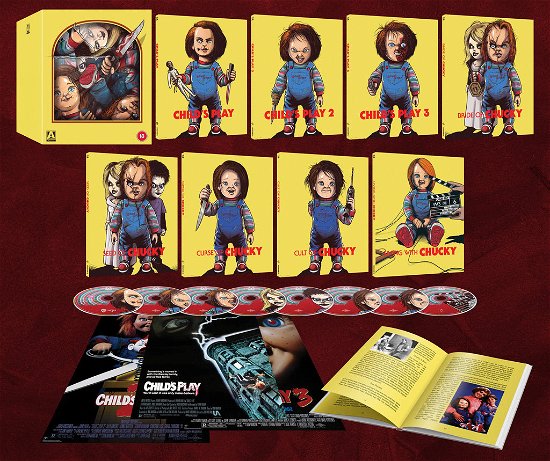 Cover for Childs Play 1 to 3 / Bride / Seed / Curse / Cult Of Chucky / Living With Chucky Limited Edition (Blu-ray) [Limited edition] (2023)