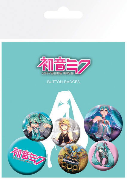 HATSUNE MIKU - Badge Pack - Mix X4 - Hatsune Miku - Merchandise -  - 5028486380060 - 