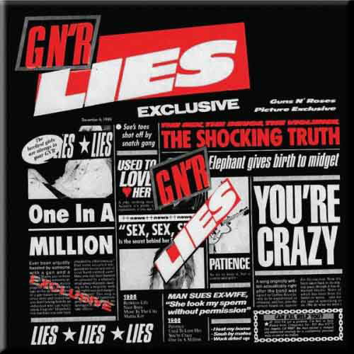 Cover for Guns N Roses · Guns N' Roses Fridge Magnet: Lies (Magnet) (2014)