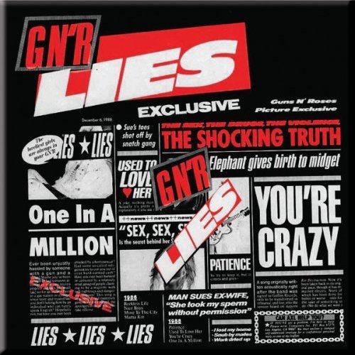 Cover for Guns N Roses · Guns N' Roses Fridge Magnet: Lies (Magnet) (2014)