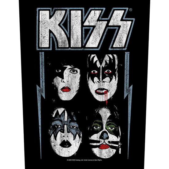 KISS Back Patch: Faces - Kiss - Fanituote - PHD - 5056365712060 - perjantai 13. elokuuta 2021