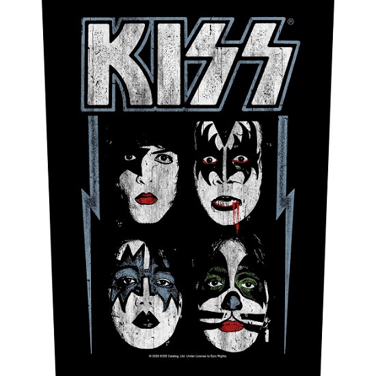 Cover for Kiss · KISS Back Patch: Faces (MERCH) [Black edition] (2021)