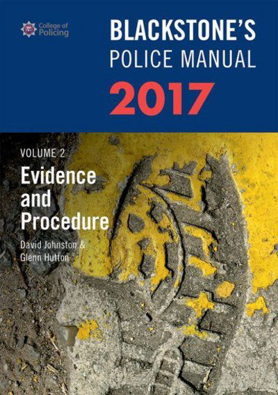 Cover for David Johnston · Blackstone's Police Manual (Evidence and Procedure) - Blackstone's Police Manuals (Taschenbuch) (2016)