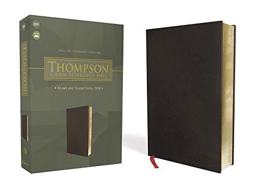 Cover for Zondervan · ESV, Thompson Chain-Reference Bible, Bonded Leather, Black, Red Letter (Leather Book) (2022)