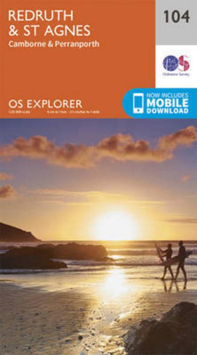 Cover for Ordnance Survey · Redruth and St Agnes - OS Explorer Map (Landkarten) [September 2015 edition] (2015)