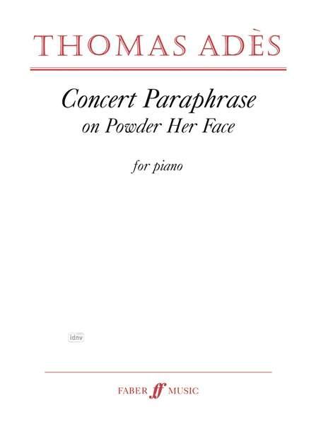 Cover for Thomas Ades · Concert Paraphrase on Powder Her Face (Paperback Book) [Faber edition] (2010)