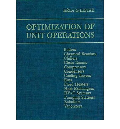 Cover for Bela G. Liptak · Optimization of Unit Operations (Hardcover bog) (1987)