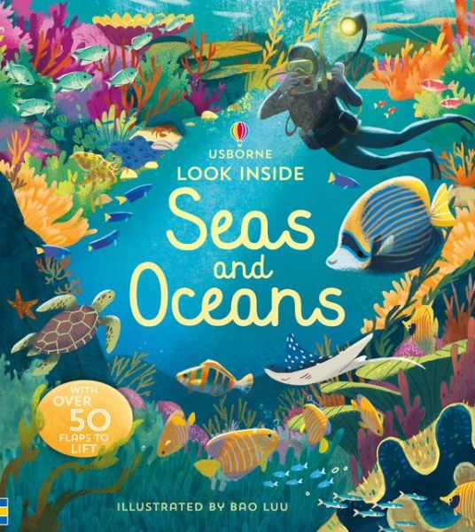 Cover for Megan Cullis · Look Inside Seas and Oceans - Look Inside (Board book) (2019)