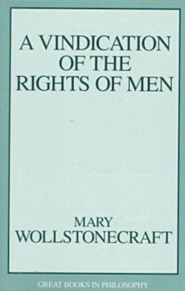 Cover for Mary Wollstonecraft · A vindication of the rights of men (Book) (1996)