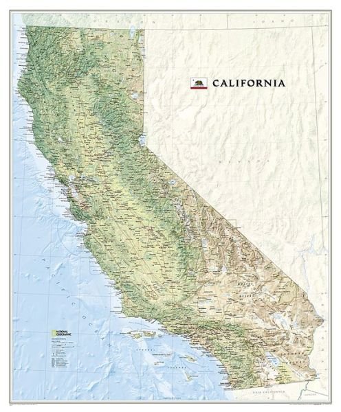 Cover for National Geographic Maps · California, Laminated: Wall Maps U.s. (Kort) (2023)
