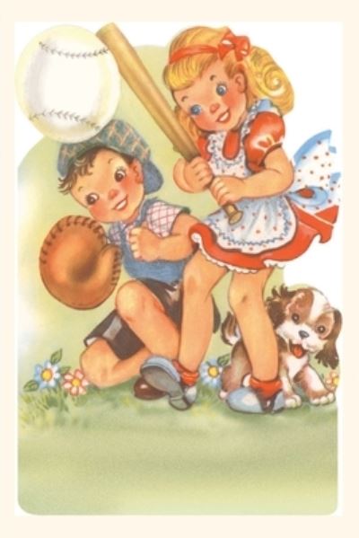 Cover for Found Image Press · Vintage Journal Little Children Playing Baseball (Book) (2022)