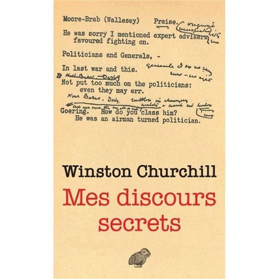 Cover for Winston Churchill · Mes Discours Secrets (Paperback Book) (2018)