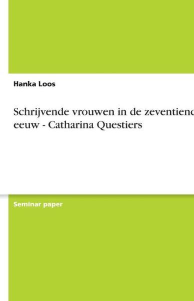 Cover for Loos · Schrijvende vrouwen in de zeventie (Book) [Dutch edition] (2013)