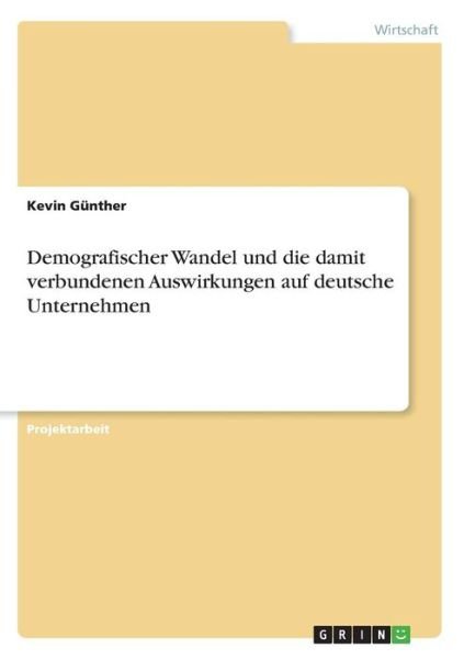 Cover for Günther · Demografischer Wandel und die d (Book)