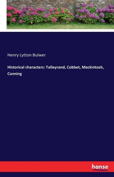 Cover for Bulwer · Historical characters: Talleyran (Book) (2016)