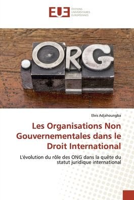 Cover for Adjahoungba · Les Organisations Non Gouve (Book) (2020)