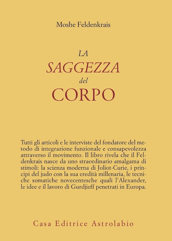 Cover for Moshe Feldenkrais · La Saggezza Del Corpo (Book)