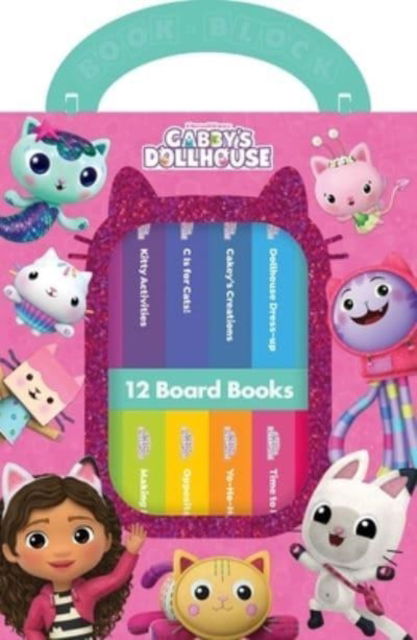 Cover for PI Kids · DreamWorks Gabby's Dollhouse 12 Board Books (Hardcover Book) (2025)