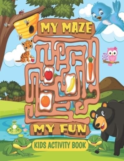 Cover for Kicokids Art Gallery · My Maze My Fun Kids Activity Book: The BIG Activity Book for Kids and toddler including color page / maze / puzzle and workbook activities (Special gift for kids) (Paperback Book) (2022)