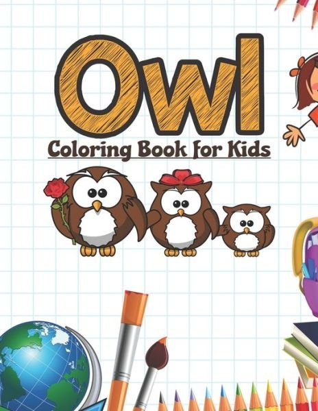 Cover for Neocute Press · Owl Coloring Book for Kids (Paperback Bog) (2020)