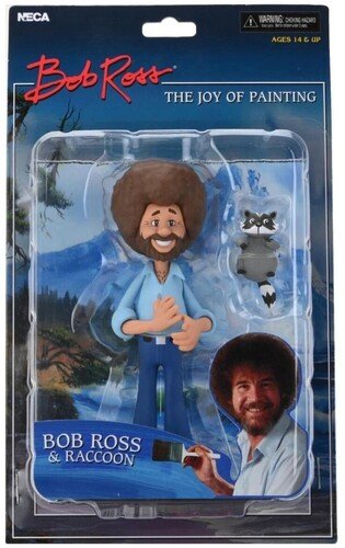 Bob Ross Toony Classic Bob Ross W/racoon 6in af - Neca - Merchandise -  - 0634482192061 - 7. april 2023