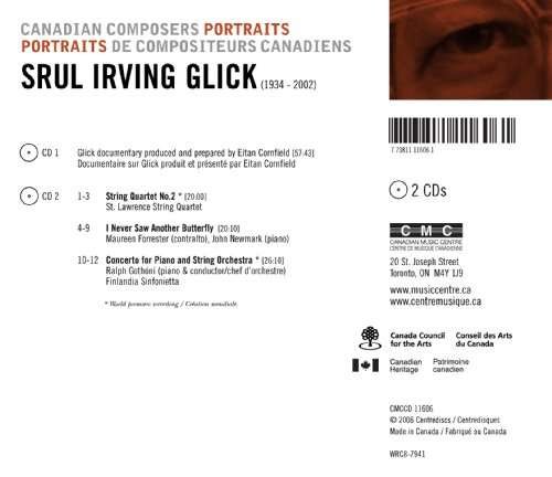 Portrait - Srul Irving Glick - Muziek - CEN - 0773811116061 - 1 november 2009