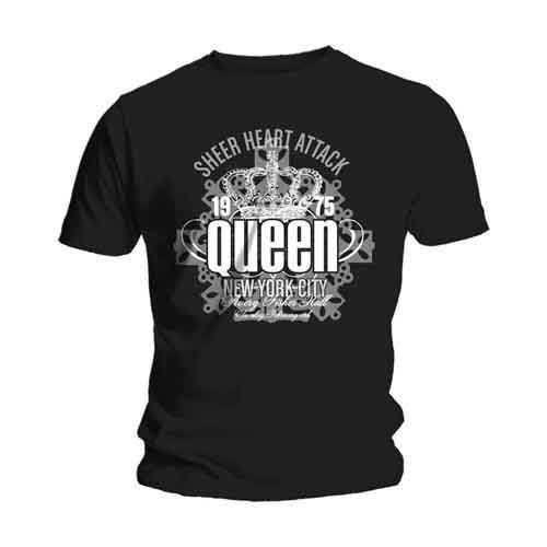 Queen Unisex T-Shirt: Sheer Heart Attack - Queen - Fanituote - ROFF - 5023209631061 - perjantai 16. tammikuuta 2015