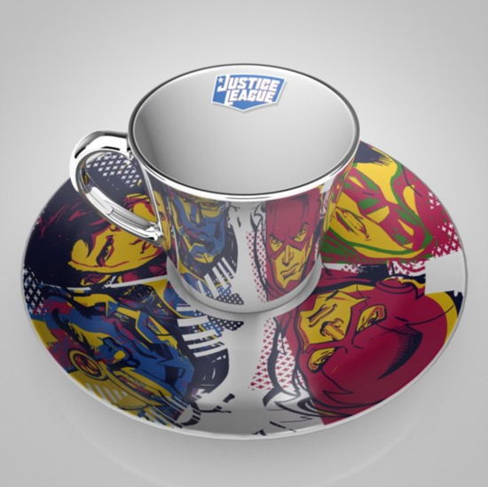 Justice League Mirror Mug And Plate - Dc Comics - Merchandise - DC COMICS - 5028486482061 - 19 mars 2022