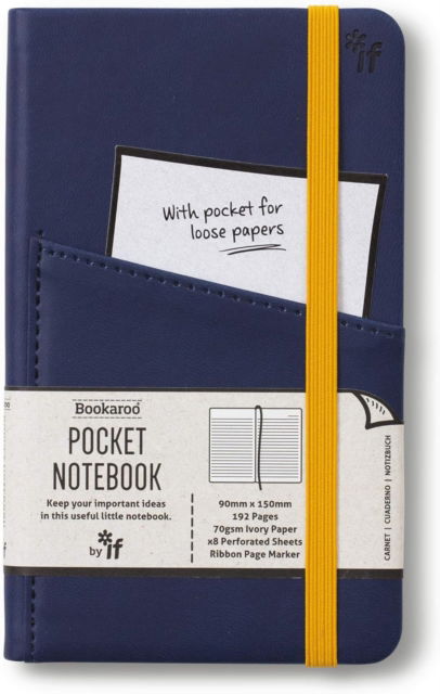 Cover for Bookaroo Pocket Notebook (A6) Journal - Navy (Paperback Book) (2023)