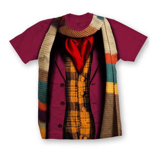 Cover for Doctor Who · Doctor Who Unisex Tee: 4th Doctor Costume (XX-Large Only) (TØJ) [Red - Unisex edition]