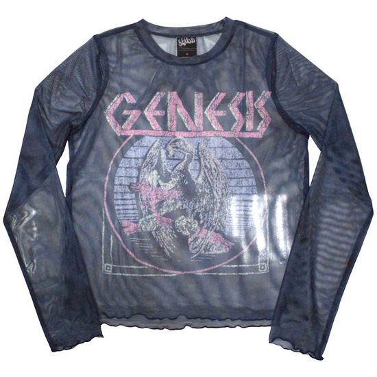 Genesis Ladies Long Sleeve Crop Top: Bird Hand (Mesh) - Genesis - Gadżety -  - 5056737237061 - 22 lutego 2024