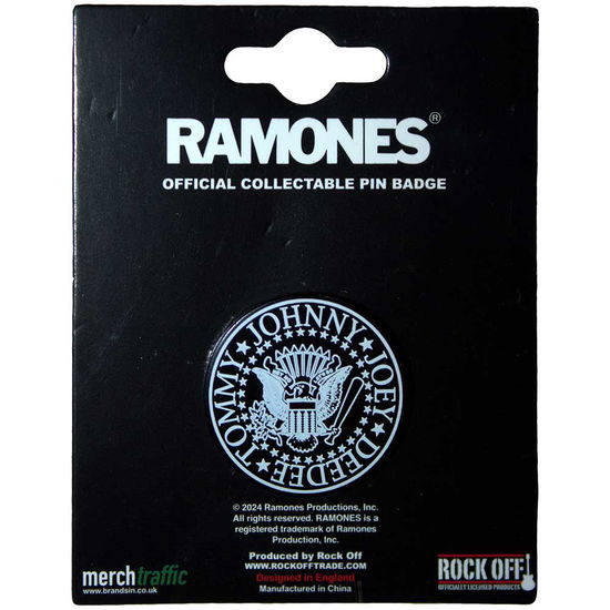 Cover for Ramones · Ramones Pin Badge: Presidential Seal Emblem (Badge)