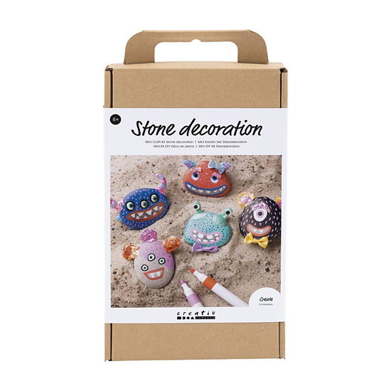 Cover for Craft Kit · Stone Decoration - Monster (977677) (Toys)