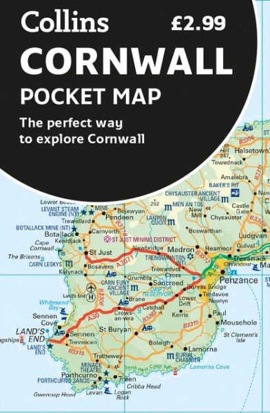 Cover for Collins Maps · Cornwall Pocket Map: The Perfect Way to Explore Cornwall (Landkarten) [New edition] (2019)