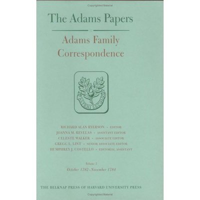 Cover for Adams Family · Adams Family Correspondence - Adams Papers (Hardcover Book) (1992)