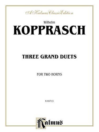 Cover for Wilhelm · Three Grand Duets (Paperback Book) [A Kalmus Classic edition] (1985)