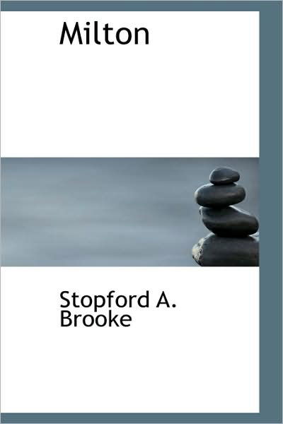 Cover for Stopford A. Brooke · Milton (Paperback Book) (2009)