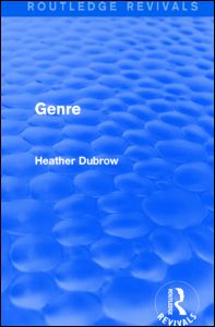 Cover for Dubrow, Heather (Fordham University, U.S.A.) · Genre (Routledge Revivals) - Routledge Revivals (Paperback Book) (2021)