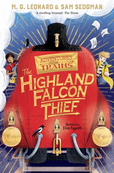 Cover for M. G. Leonard · The Highland Falcon Thief - Adventures on Trains (Paperback Bog) (2020)