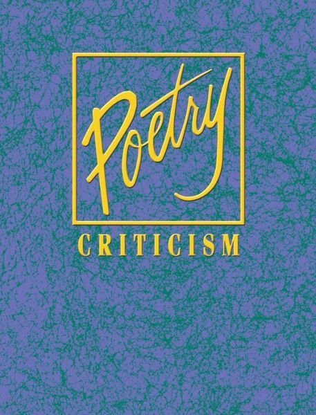 Cover for Gale · Poetry Criticism (Inbunden Bok) (2015)