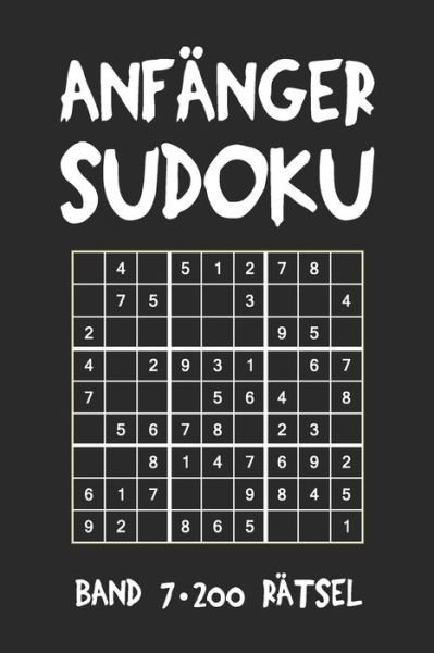 Cover for Tewebook Sudoku · Anfanger Sudoku Band 7 200 Ratsel (Taschenbuch) (2019)